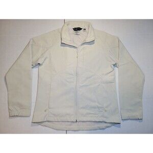 BLACK DIAMOND JACKET WOMENS SIZE L SOFT SHELL WINTER COAT CASUAL SKI WHITE IVORY
